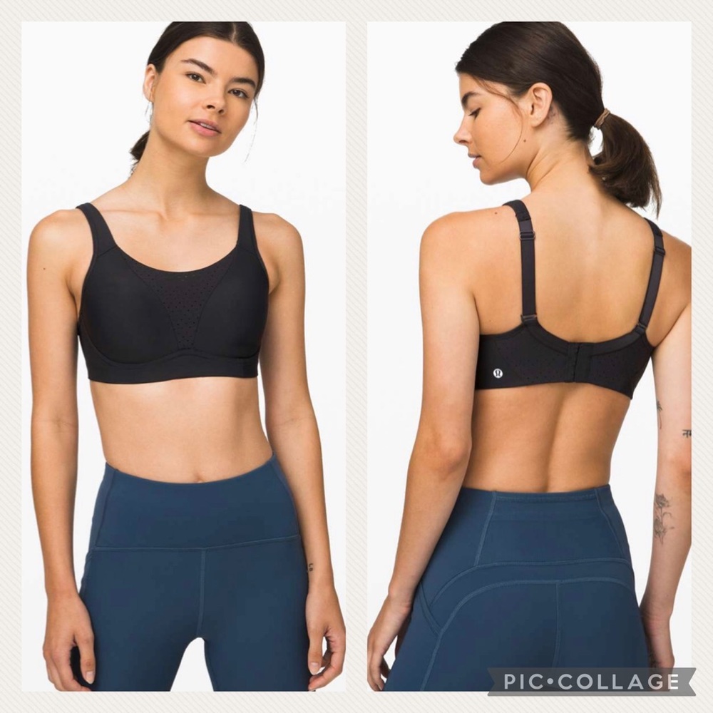 Lululemon Run Times Bra Black - Gentle Used